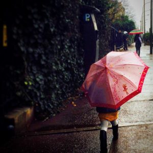 girl with umbrella